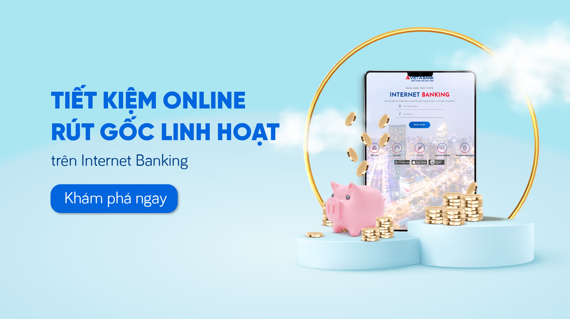 Hình thức rút gốc một phần tiền gửi tiết kiệm online trên Internet Banking